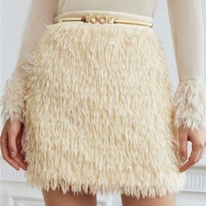 New MOTF  Premiu‎  Textured Mini Skirt Without Belt Women’s Sz  M